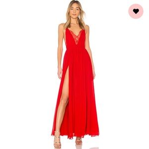 X REVOLVE Justin Gown in Red